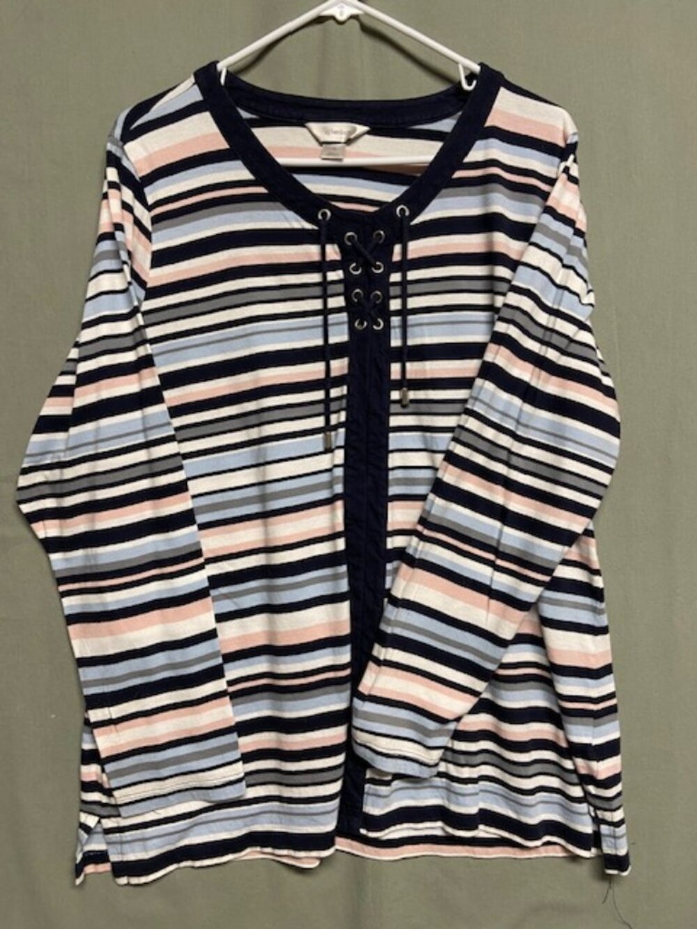 Christopher & Banks 1X Long Sleeve Tunic Top